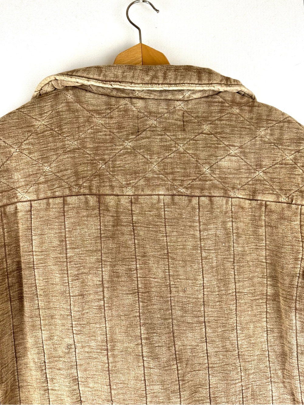 We the Free Luna Cozy Bomber Jacket Distressed Brown - Picture 8 of 16